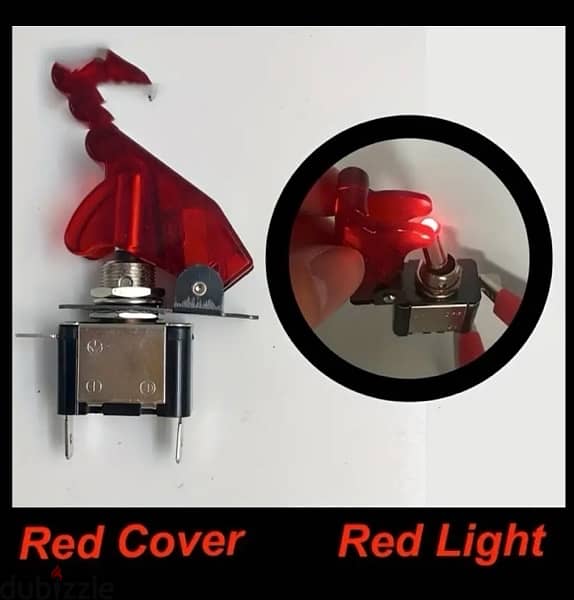 light switch with red cover 1