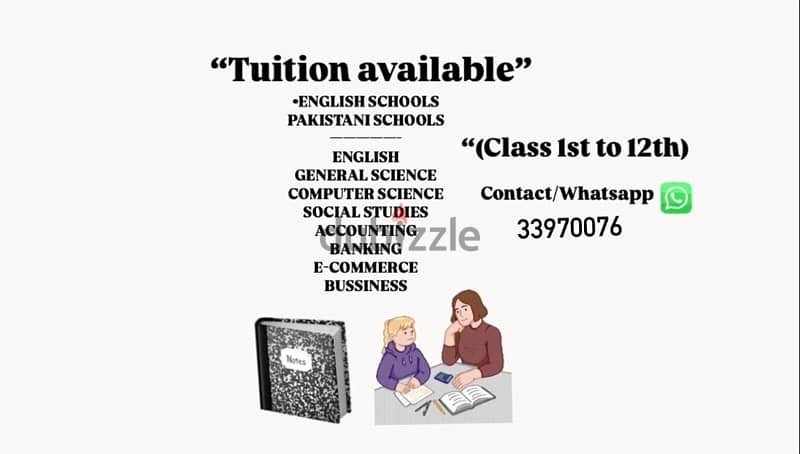 tuition available in Bahrain all subjects At home or Online 0