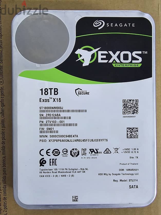 Seagate Exos 18TB HDD 0