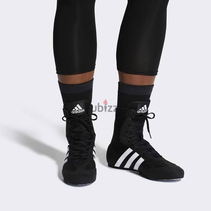 ADIDAS BOXING BOOTS - BLACK WHITE 0