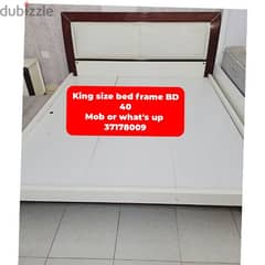 King size bed frame and other household items for sale