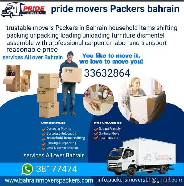 professional mover packer 38177474 WhatsApp mobile 0