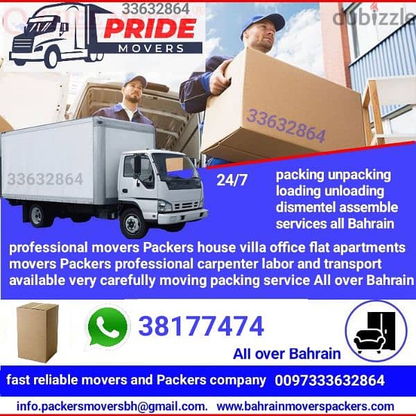 movers and Packers in Bahrain 38177474 WhatsApp mobile 0