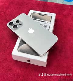 iPhone 15 pro max natural titanium 256 GB with warranty 7 month remain