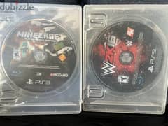 Ps3 Minecraft and WWE 2K16