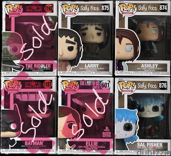 3 funko pops for 4 BD 0