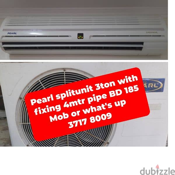 pearl split unit 3 ton and other household items for sale 0