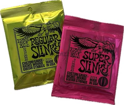 Electric guitar strings