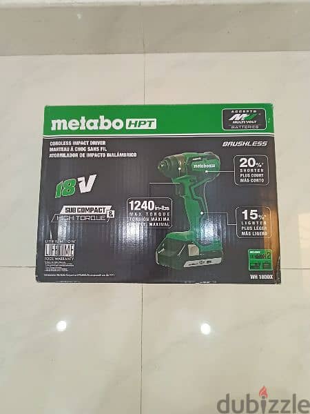 New Metabo HTP Impact Driver Set طقم مفك لاسلكي ميتابو 1