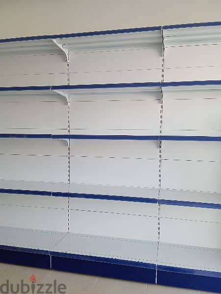 Super market shelving single side 0