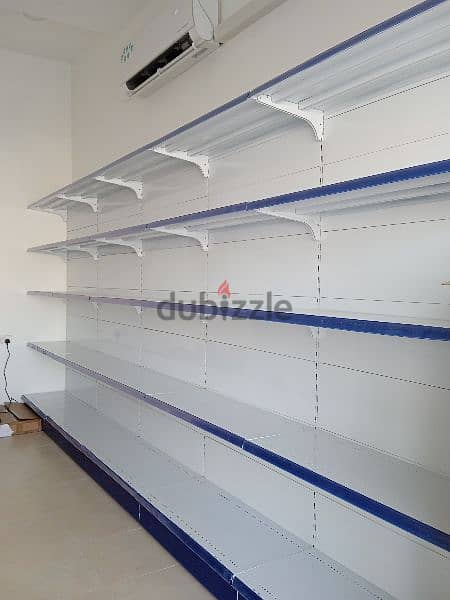 Super market shelving single side 2