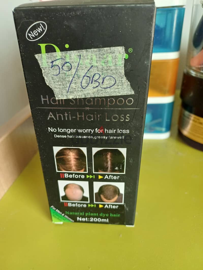 Disaar hair shampoo/anti hair loss. 3bd  and Hairdye shampoo 2bd 3