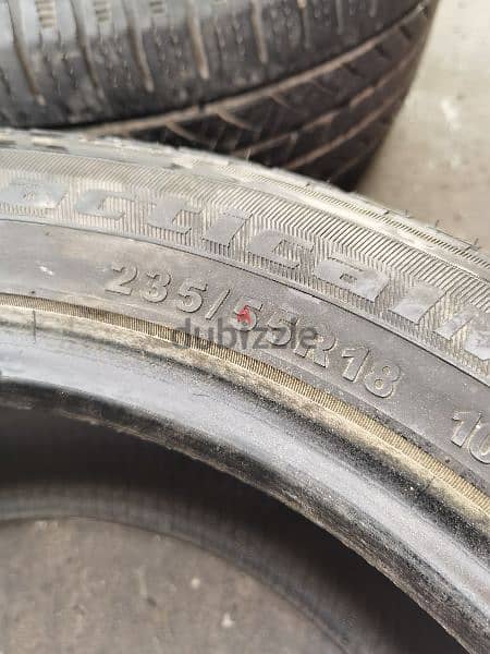 235/ 55/18 tyres تواير بحاله جيده 1