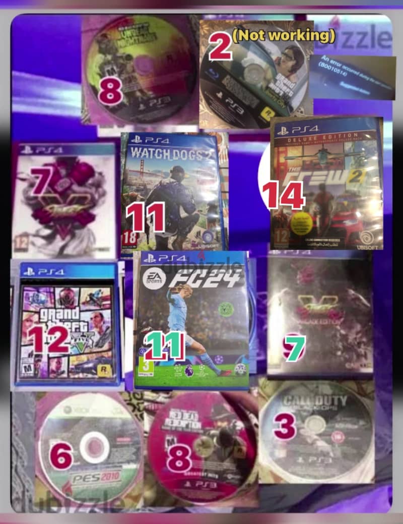 PS4 PS3 games for sale xbox 0