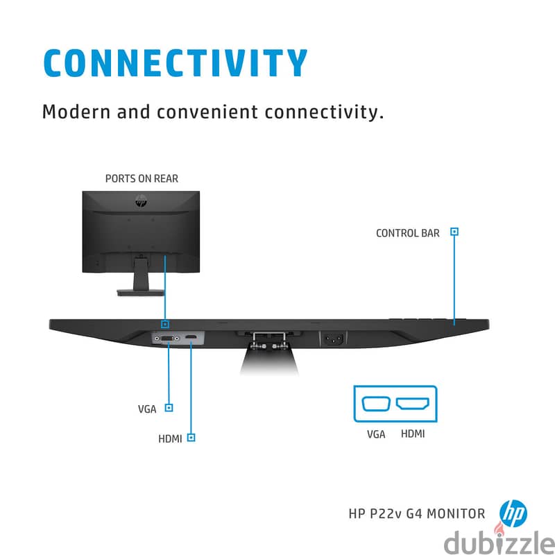 HP P22v G4 21.5-inchFull HD LED Flat Monitor for sale 1