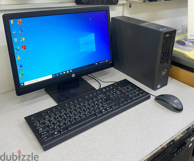 Fujitsu Core i5 3rd Gen SFF Computer 4GB RAM 500GB HDD 19"Monitor 1