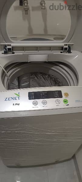 zenet washing machine for sale excellent condition 8kg 1