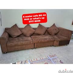 Sofa 6 seater and other household items for sale with delivery