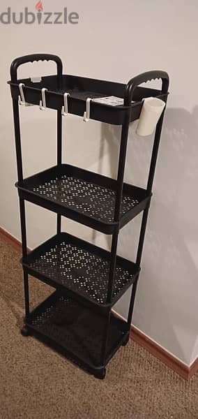 4 Tier Storage Rack Trolley Organizer 1