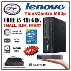 LENOVO Core i5 Slim & Smart PC 4th Gen with 23" FHD Monitor SSD 240GB 0