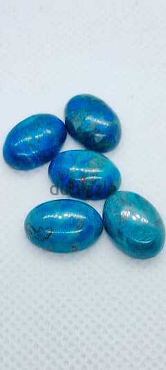 Blue apatite gemstones cabchons 0