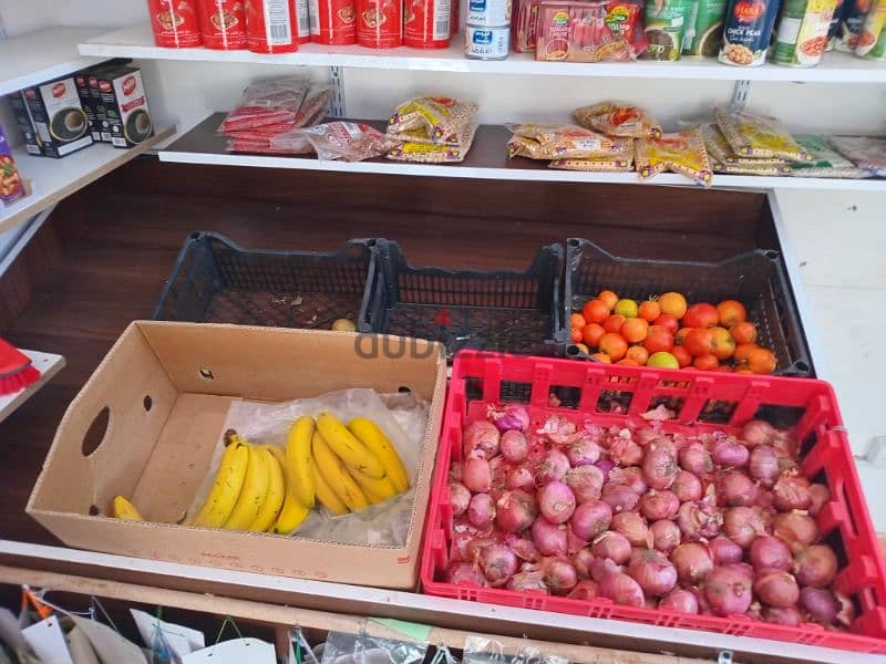 vegetables and fruits display table 0