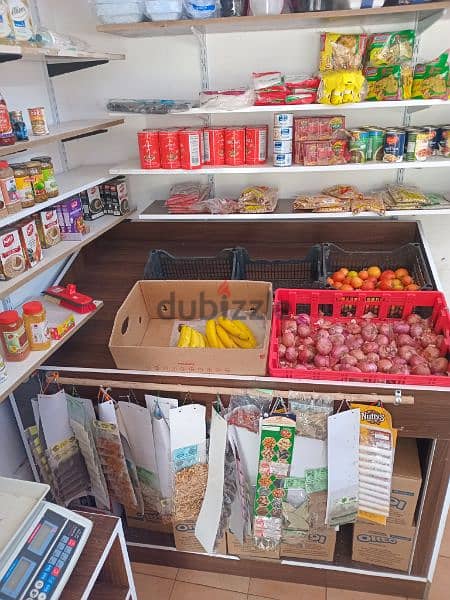 vegetables and fruits display table 1