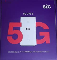 Brand new STC 5G cpe 5 router wifi 6 delivery also available