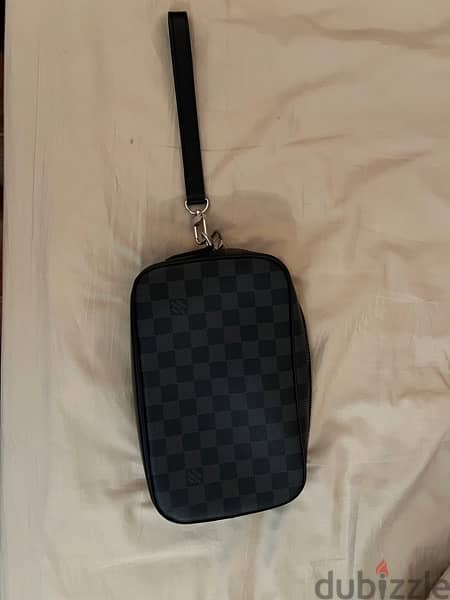 LOUIS VUITTON Kasai Clutch Bag Black perfect condition 1