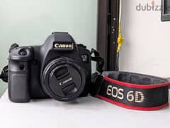 Canon 6D Professional Digital Full Frame Camera 50MM 1.8 Lens Good