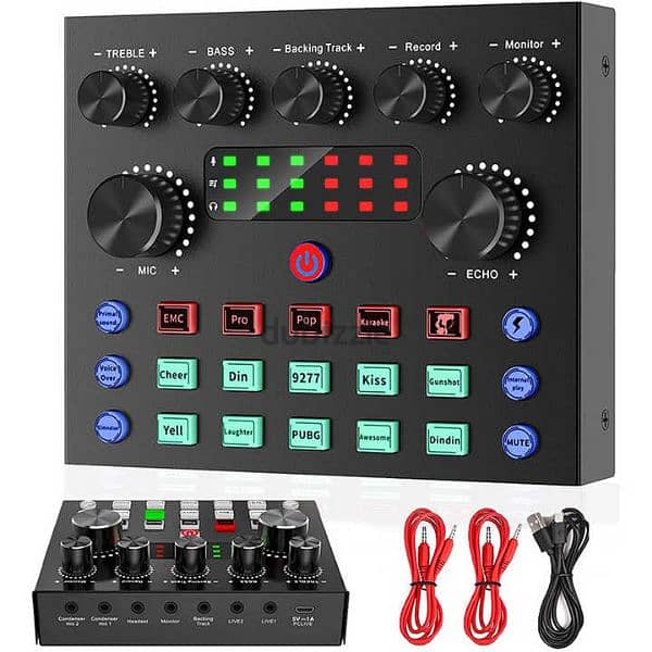 Professional V8s Audio Sound  & Mixers Set Live Podcast Studio 1