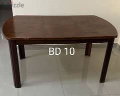 Dining Table,  Double Bed, Cabinet