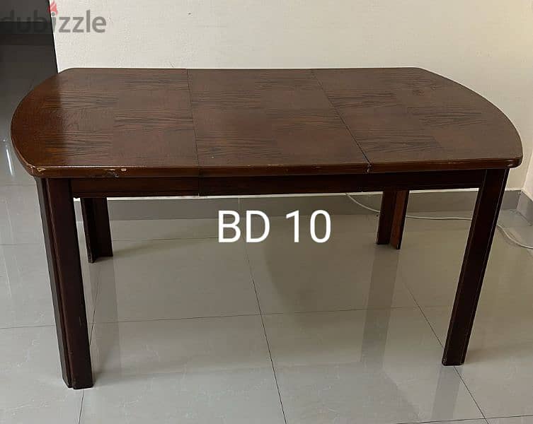 Dining Table,  Double Bed, Cabinet 0