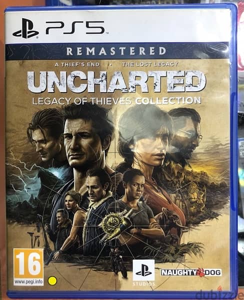 ps5 uncharted remastered used for sale only one time played clean cd 0