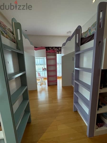 2 kids loft Beds, Desks and Mattresses 11