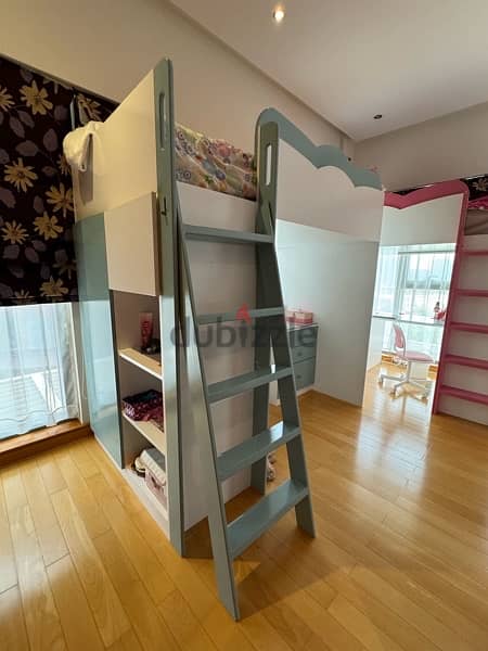 2 kids loft Beds, Desks and Mattresses 13