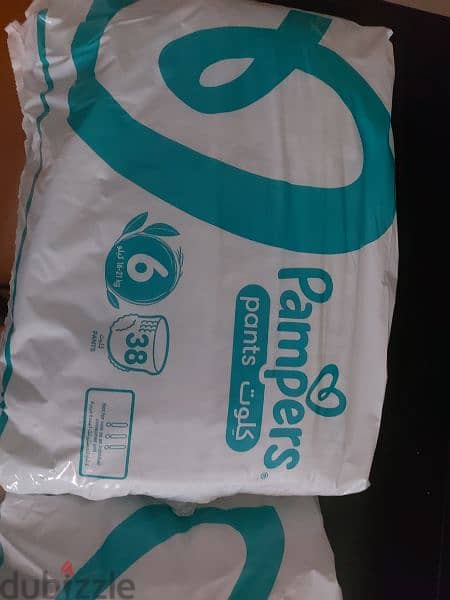 PAMPERS PANTS 4 BD each or 7 bd for 2 sealed  pack size 6 0