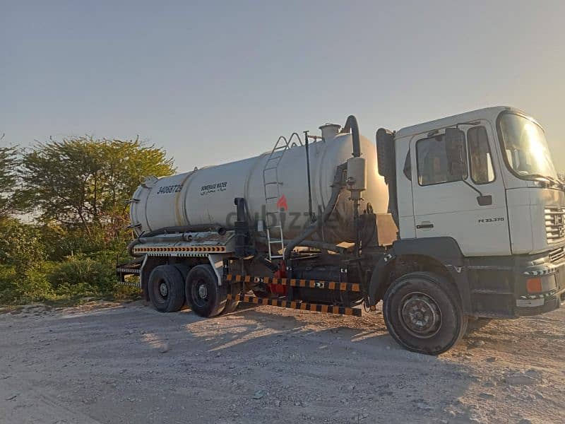 A sewage tanker is available to remove water for just 10 dinars 1