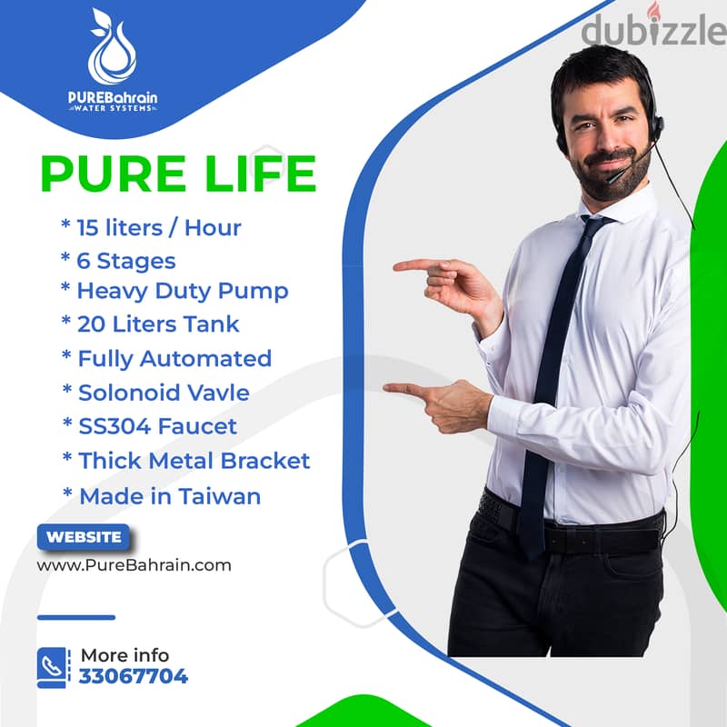 PURA LIFE  RO MACHINES WITH 100 GPD MEMBRANE OR SS FAUCET 1