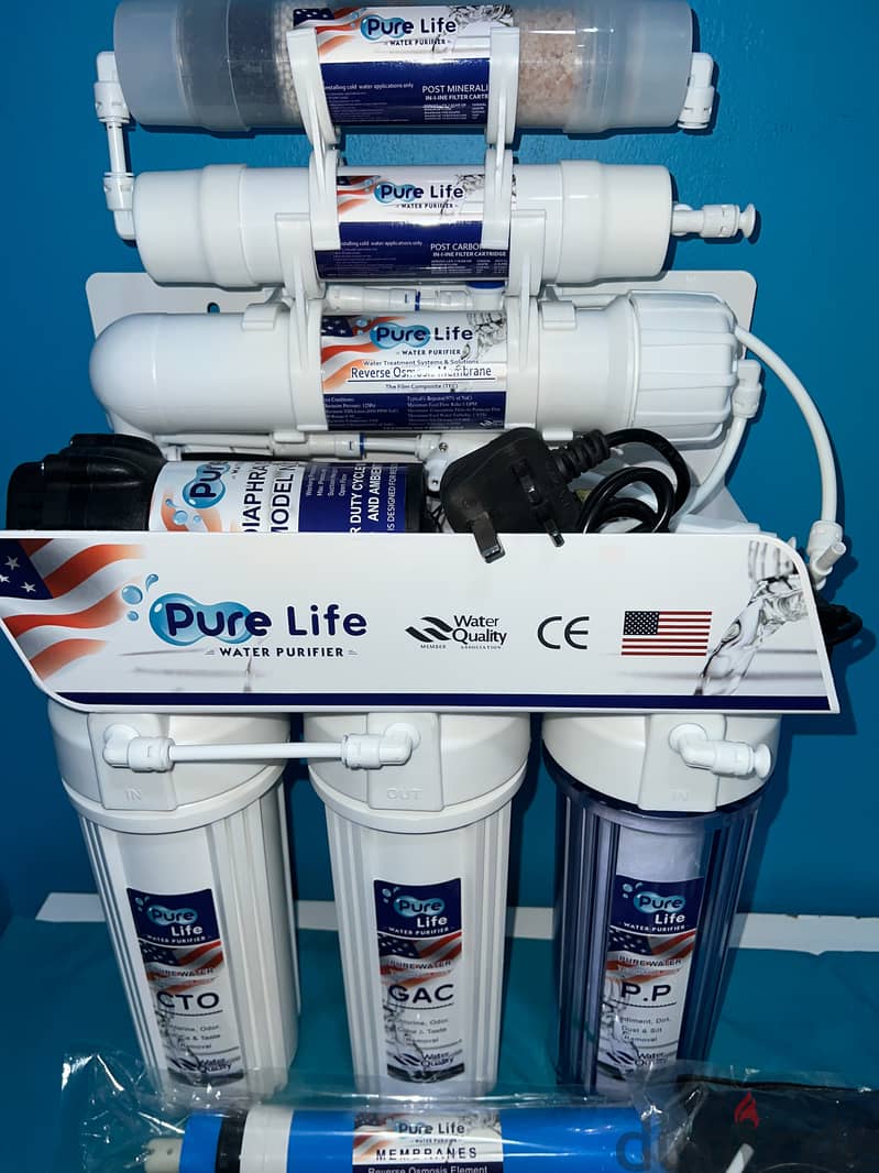 PURA LIFE  RO MACHINES WITH 100 GPD MEMBRANE OR SS FAUCET 3