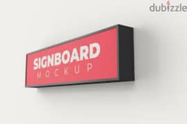 3d signboard, wallpaper, sticker, banner, truck board