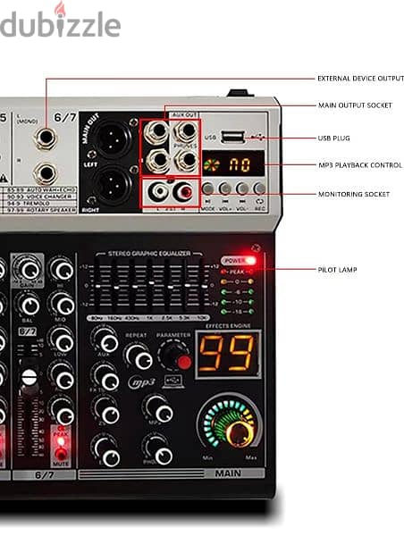 AUDIO MIXER 7 CHANNEL 2