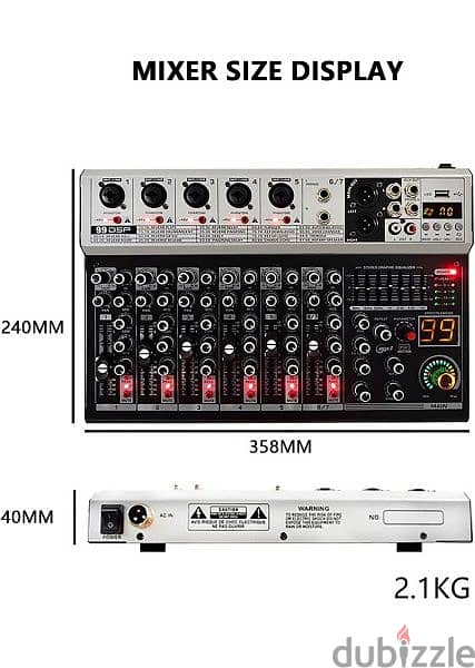 AUDIO MIXER 7 CHANNEL 3