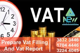 Prepare VAT Filling & V-A-T Report 0