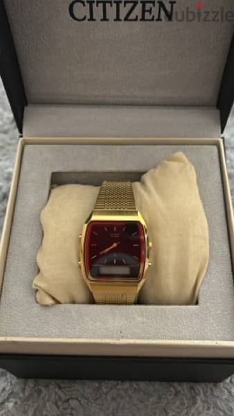 vintage citizen watch japan dual time 0