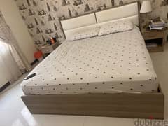 ikea bed with side tables