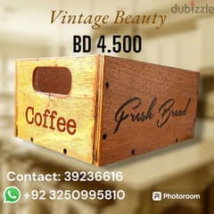 VINTAGE STYLE HANDMADE WOODEN BOX