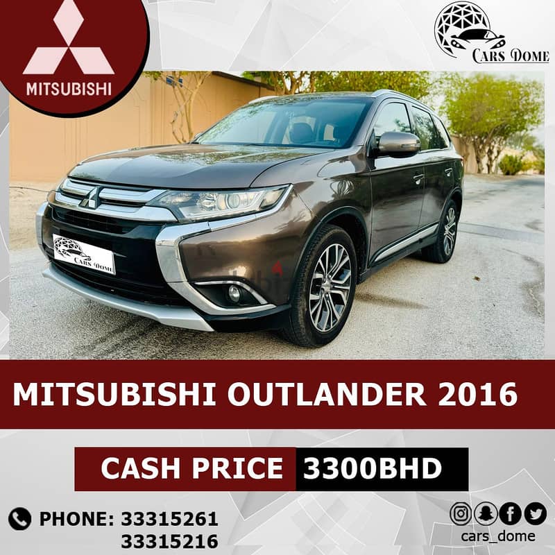 Mitsubishi Outlander 2016 4WD ميتسوبيشي أوتلاندر 6