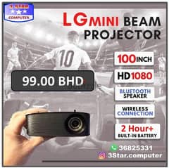 Special Offer LG Mini Beam Projector PH150B LED Smart Rechargeable 0