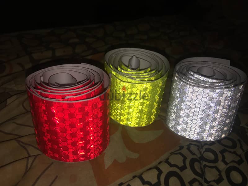 Reflector tape honeycomb 1meter*5cm red white yellow 3